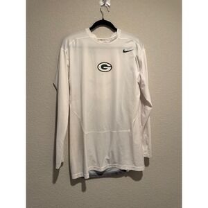 Nike Pro Dri FIT Green Bay Packers Compression Long Sleeve Shirt Men's XXL NFL